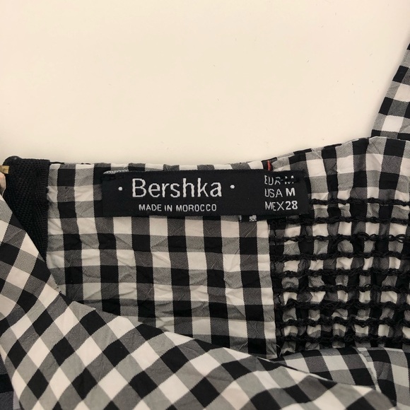 Bershka Gingham Crop Top - Picture 3 of 3